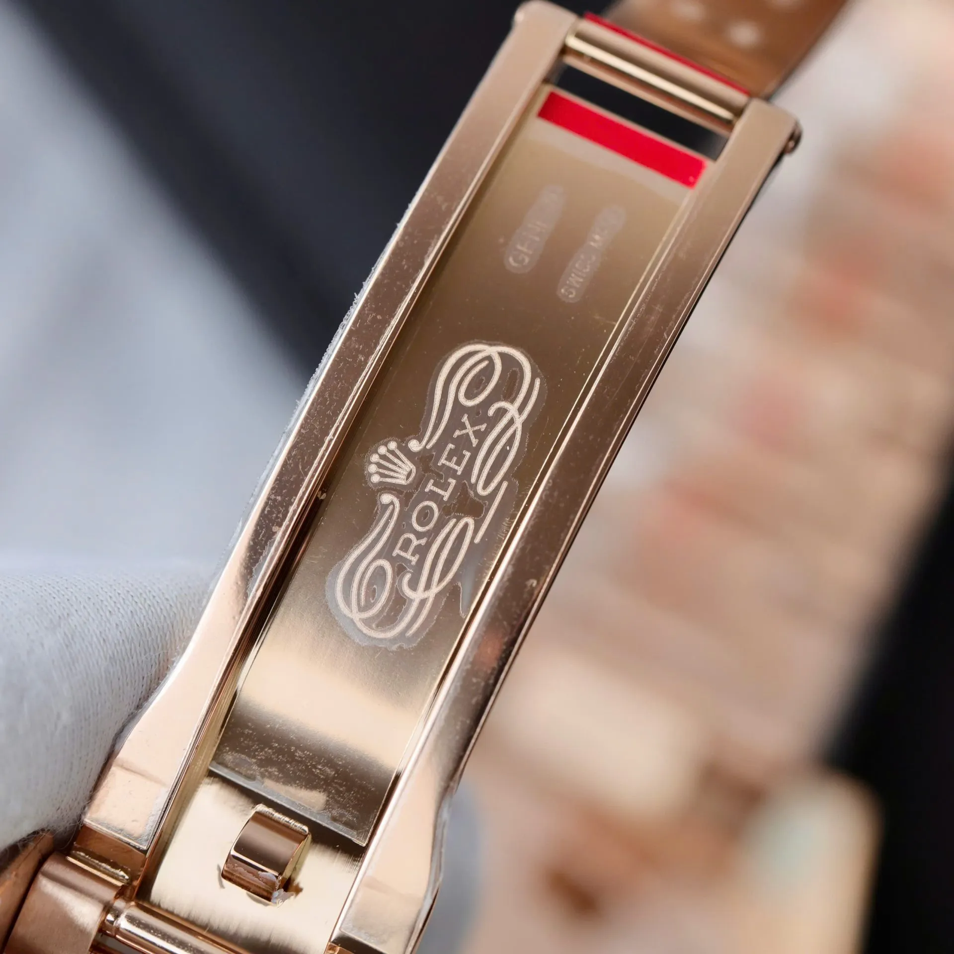 Rolex GMT-Master 126715CHNR 1:1 Replica — Zifferblatt-Nahaufnahme