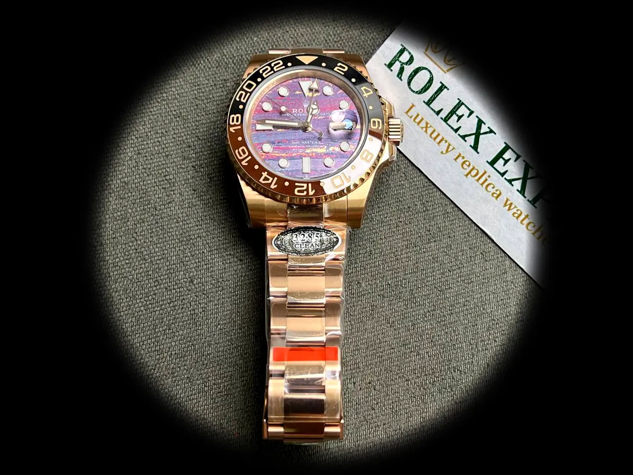 GMT-Master 126715CHNR 1:1 Super Clone Zifferblatt in tigereisen — Seitenprofil