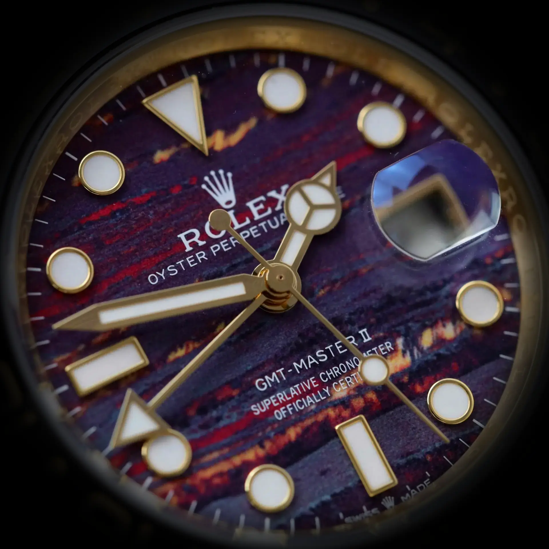 Rolex GMT-Master 126718GRNR 1:1 Super Clone 40mm — Krone und Gehäuse Detail