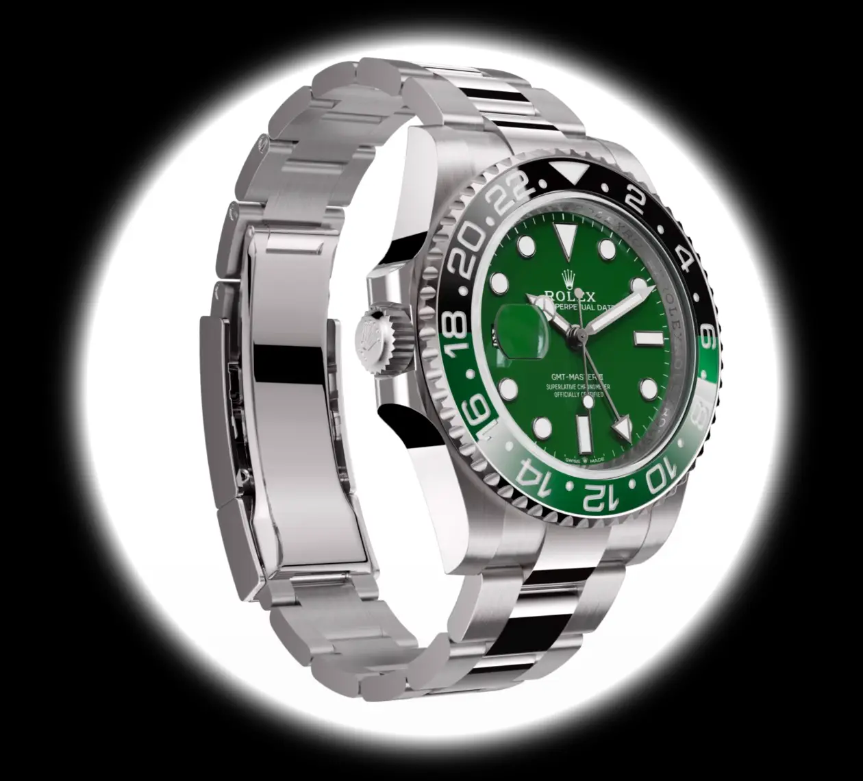 GMT-Master 126729VTNR Superclone 40mm — Krone und Gehäuse Detail