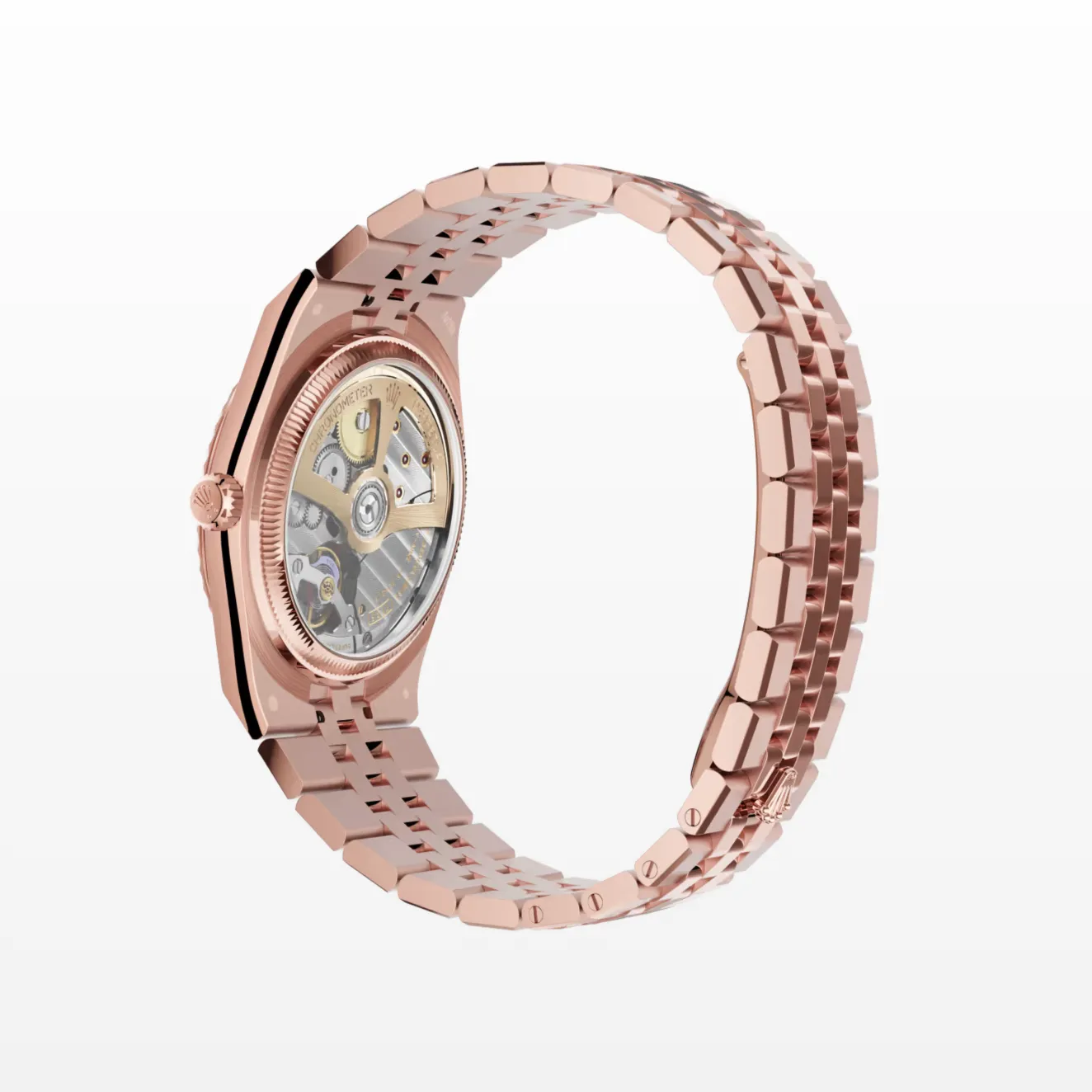 Land-Dweller 127235 Klon Zifferblatt in intensivweiß — Gehäusebodendetail