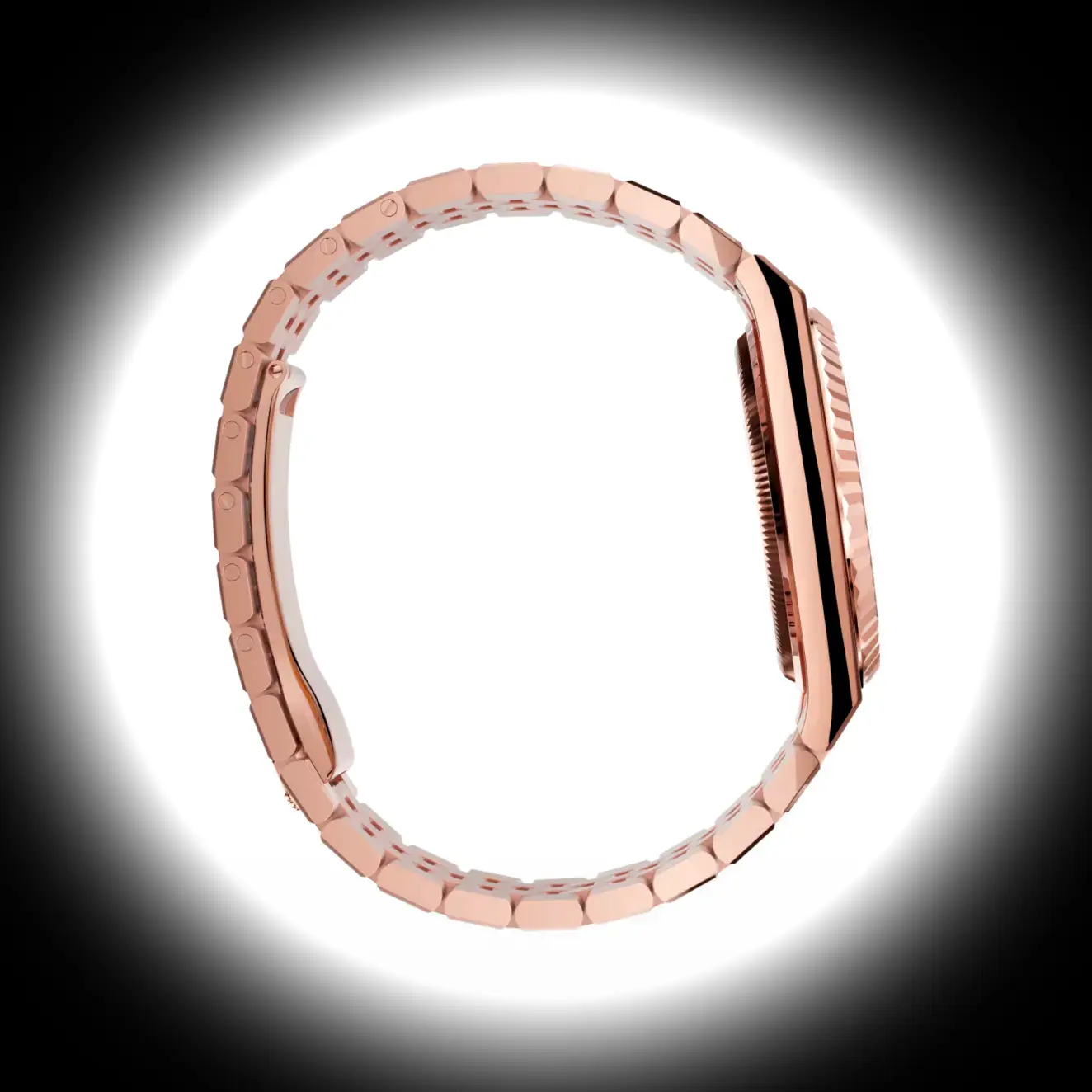 Rolex Land-Dweller 127235 Schweizer Replica Zifferblatt in intensivweiß — Lünette-Makro