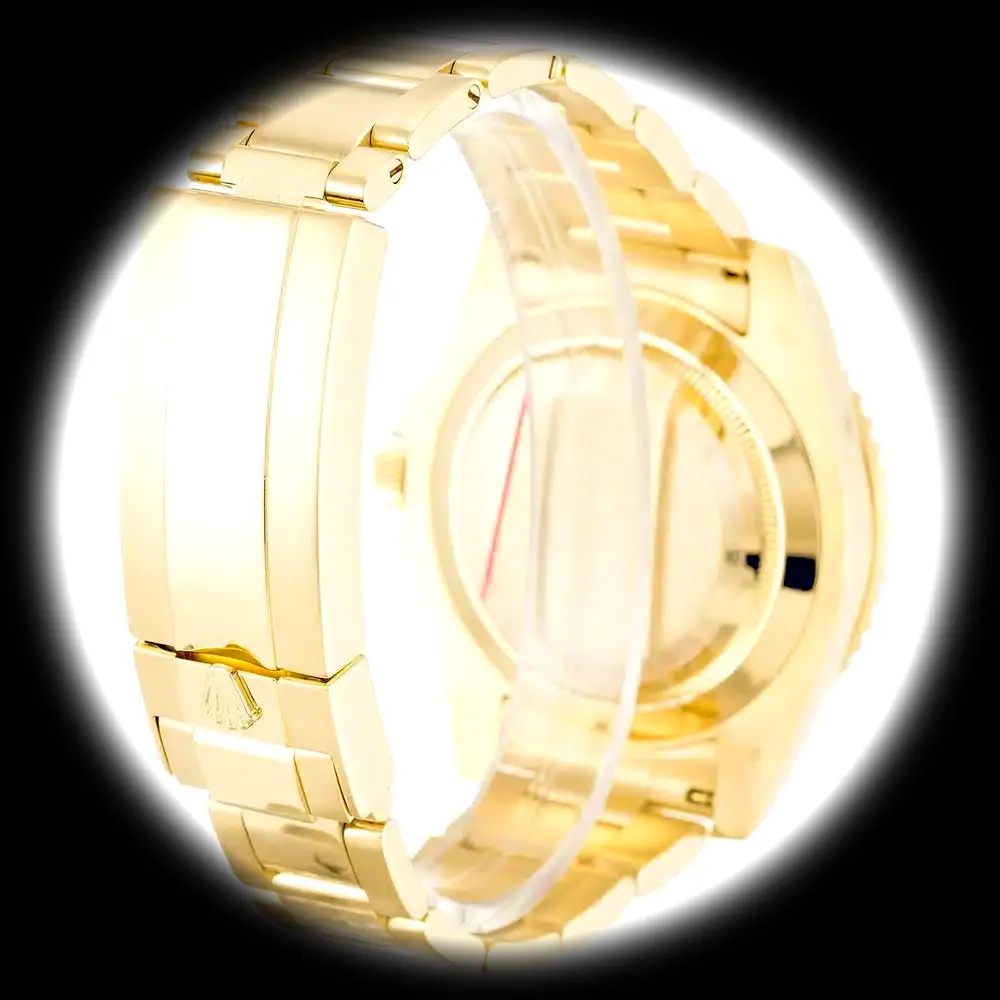 Rolex Submariner 116618LN 1:1 Super Clone Zifferblatt in schwarz — Gehäusebodendetail