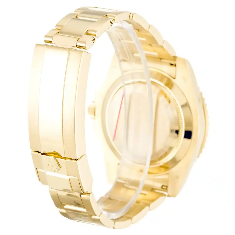 Rolex Submariner 116618LN Gelbgold Replica, Gehäuseboden und Oyster-Armband
