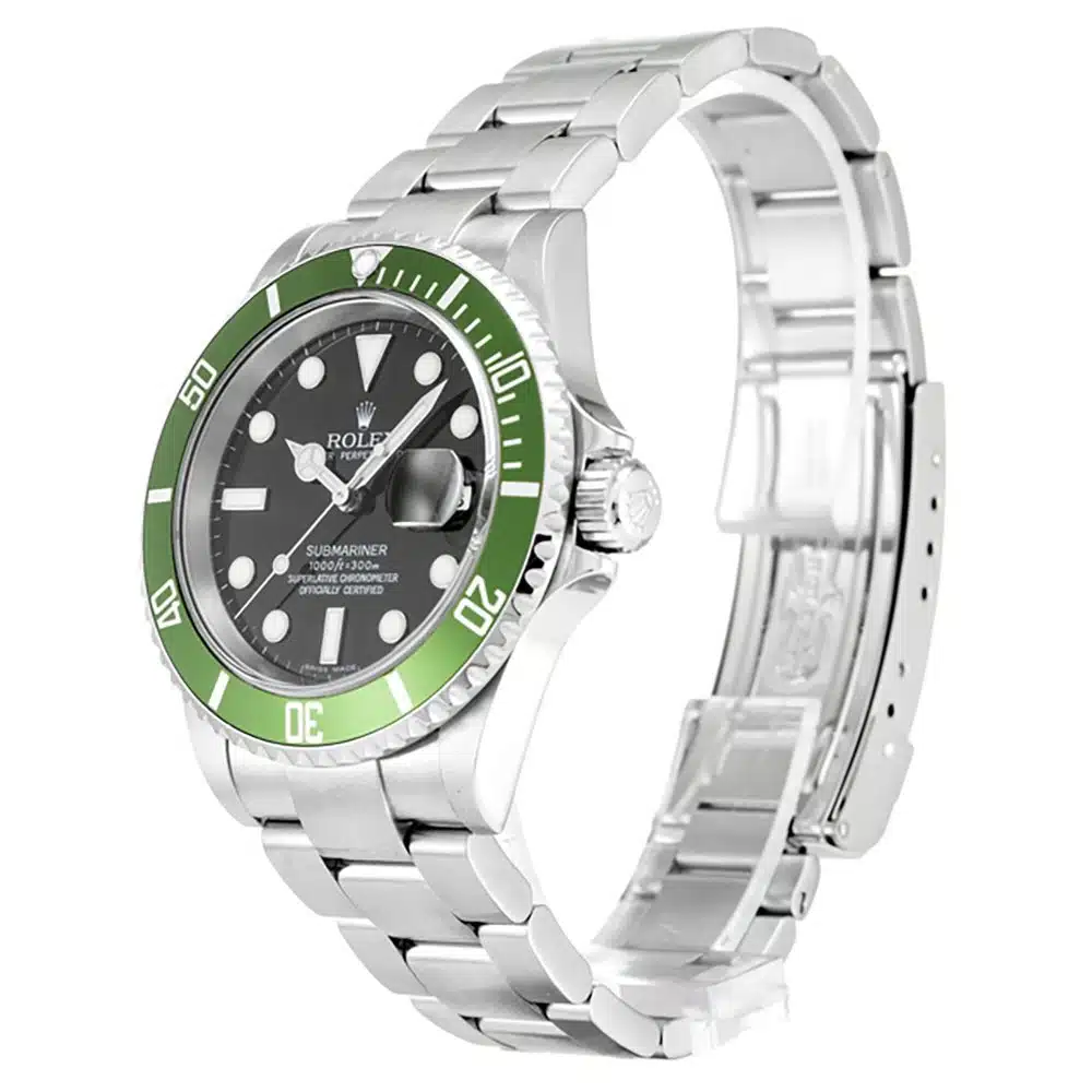 Submariner 16610LV Kermit 1:1 Replica 40mm — Zifferblatt-Nahaufnahme