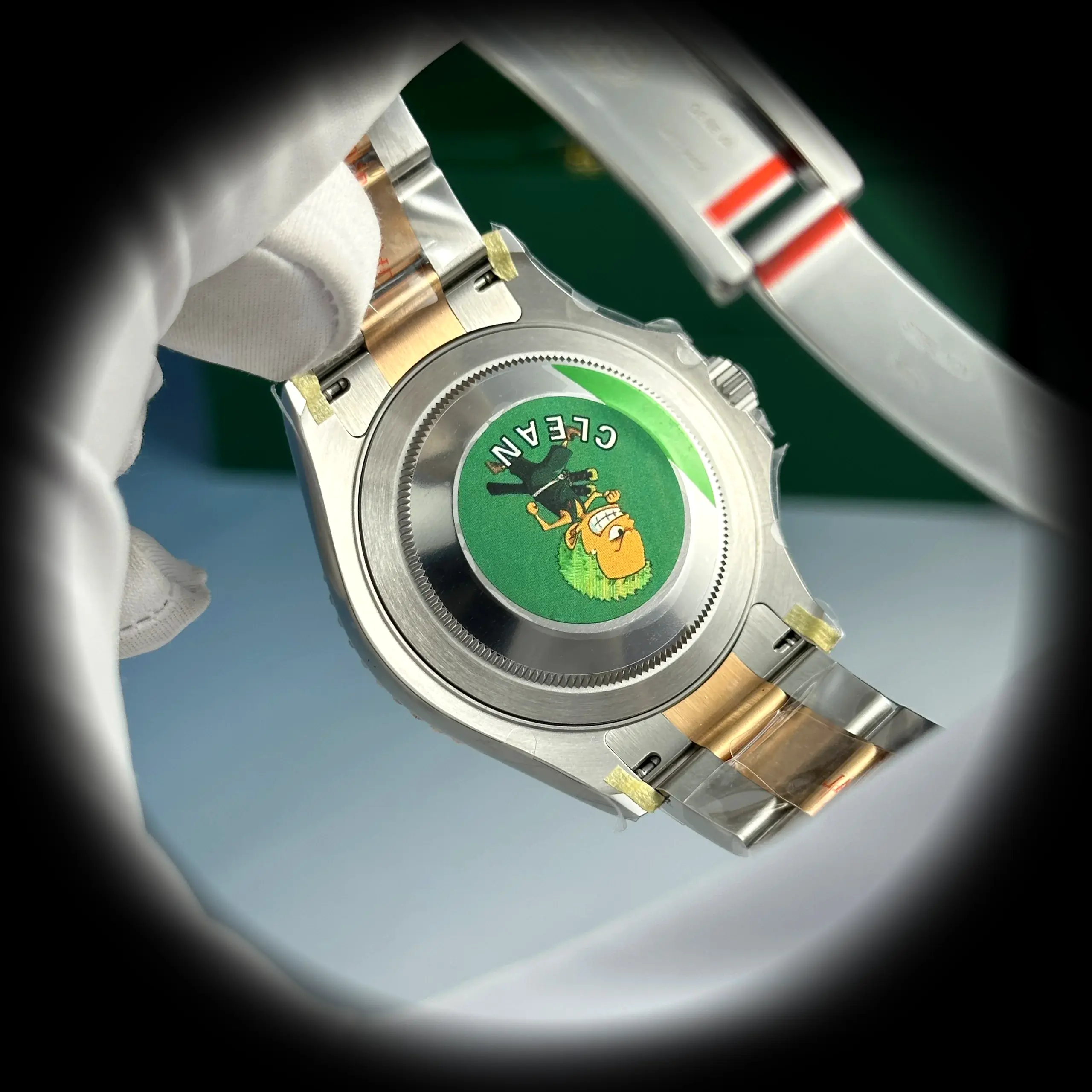 Yacht-Master 126621 Schweizer Replica Zifferblatt in schokolade — Gehäusebodendetail