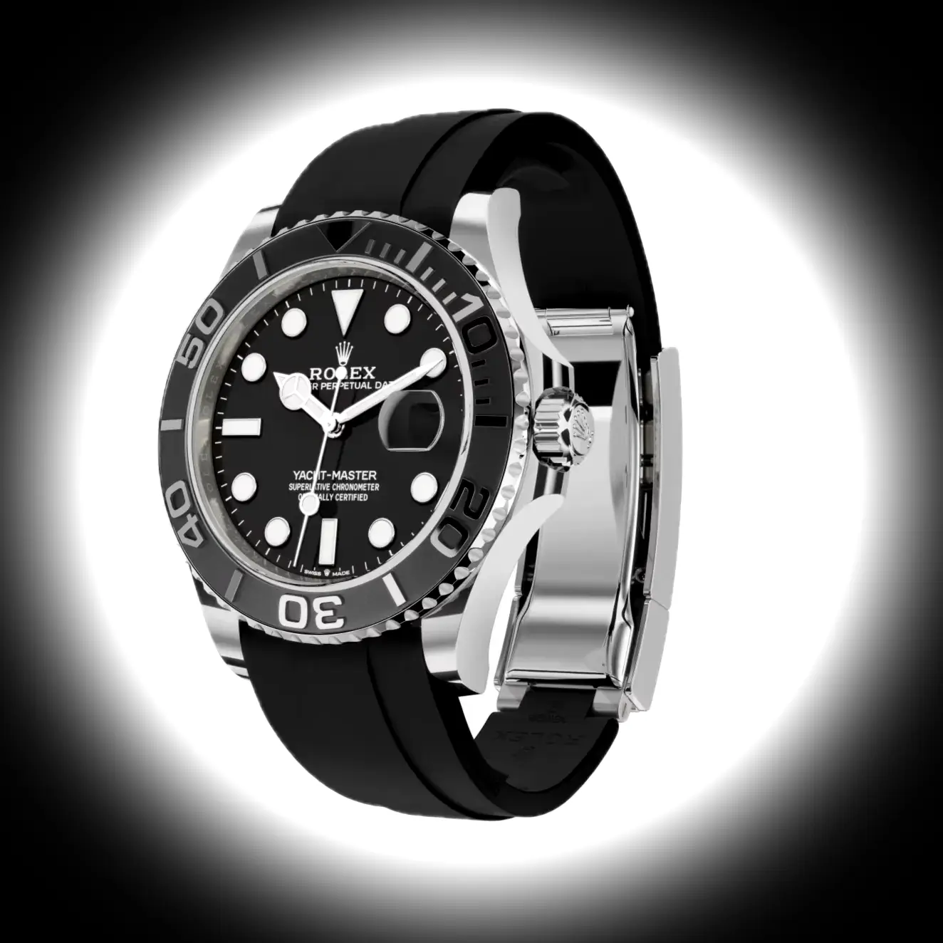 Yacht-Master 226659 Schweizer Replica 42mm — Zifferblatt-Nahaufnahme