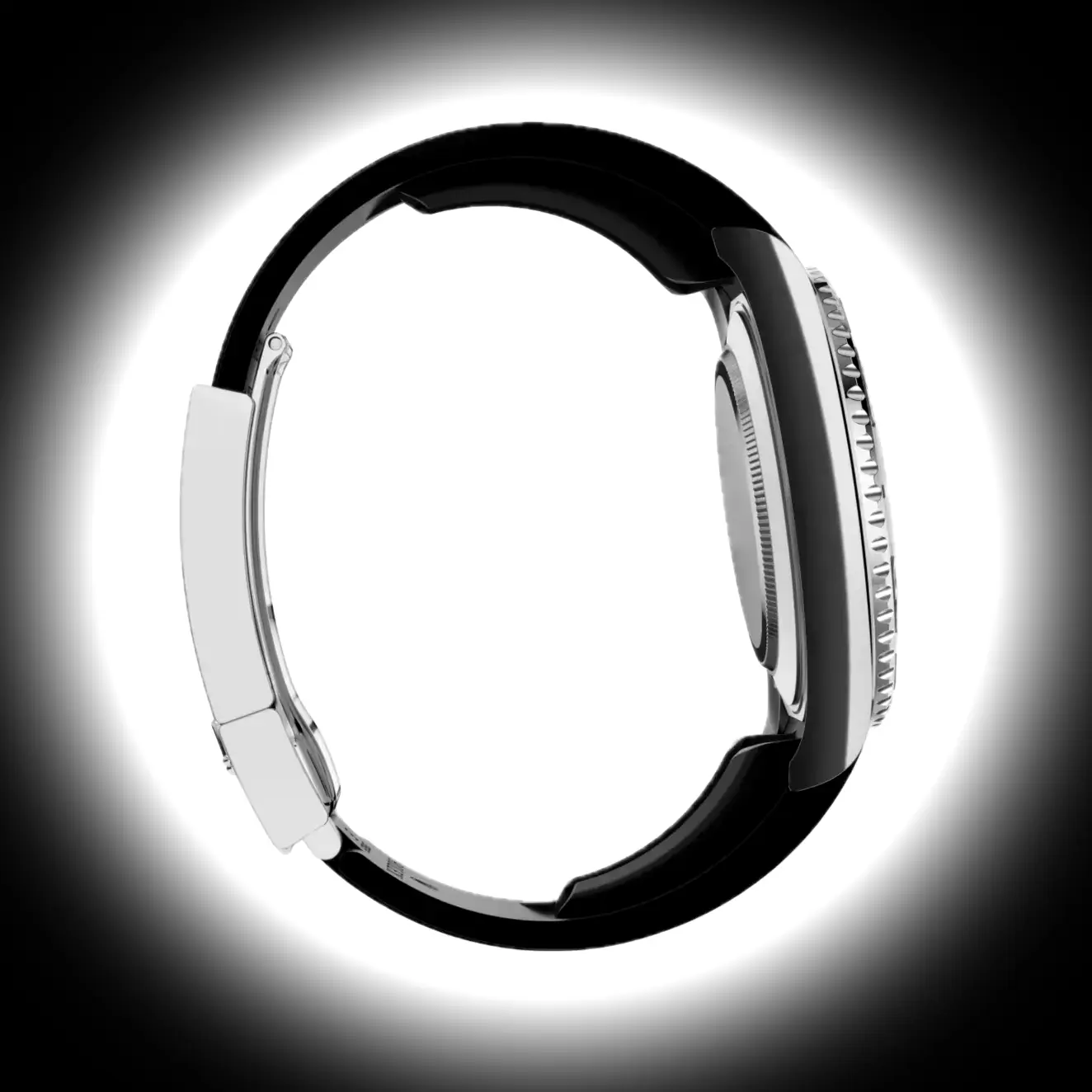 Rolex Yacht-Master 226659 Schweizer Replica Zifferblatt in schwarz — Lünette-Makro