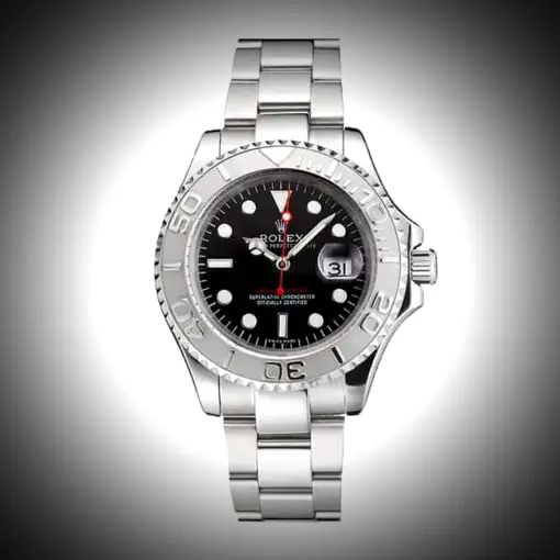 Yacht-Master 116622 1:1 Super Clone Zifferblatt in schwarz — Gehäusebodendetail