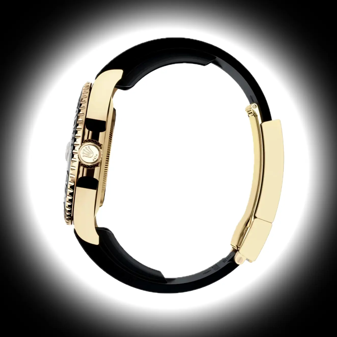 Rolex Yacht-Master 226658 Super Clone Zifferblatt in schwarz — Gehäusebodendetail