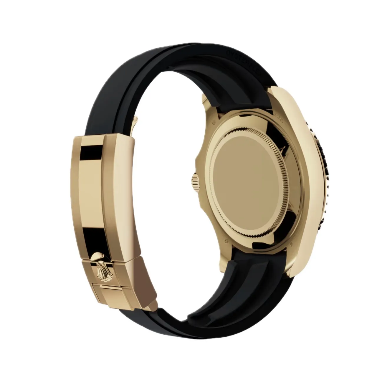 Yacht-Master 226658 Nachbau Zifferblatt in schwarz — Lünette-Makro