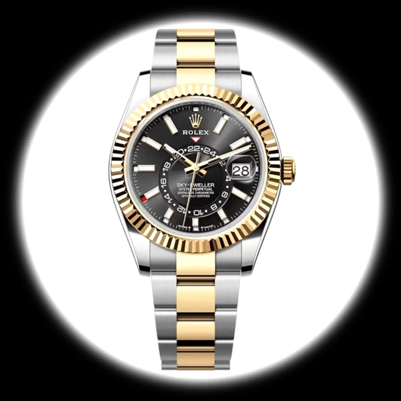 Rolex Sky-Dweller 42mm Leuchtendes Schwarz Zifferblatt Ref. 336933