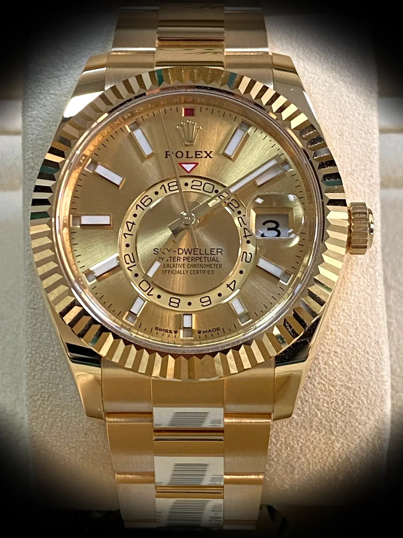 Rolex Sky-Dweller 336938 Super Clone 42mm — Zifferblatt-Nahaufnahme