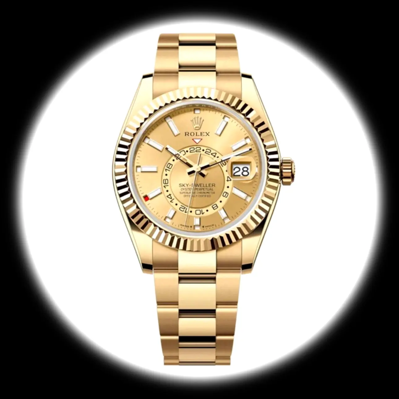 Rolex Sky-Dweller 42mm Champagner Zifferblatt Everose Ref. 336938