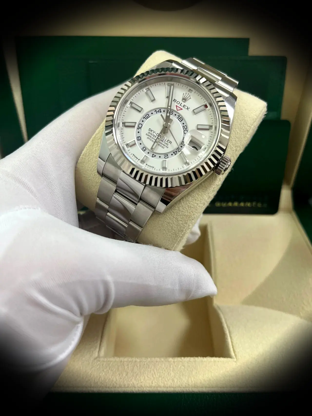 Rolex Sky-Dweller 336934 Schweizer Replica 42mm — Zifferblatt-Nahaufnahme