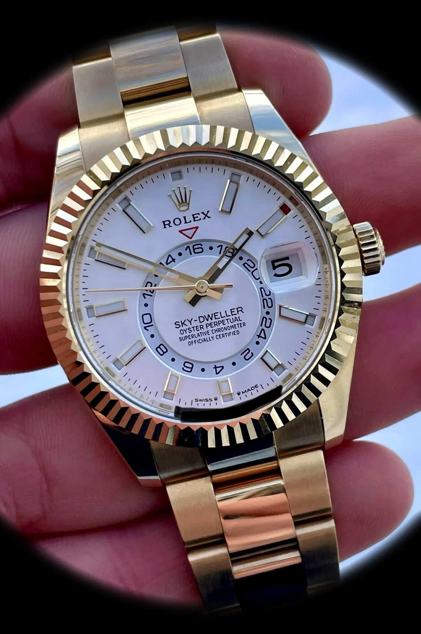 Sky-Dweller 336938 Schweizer Replica — Seitenprofil