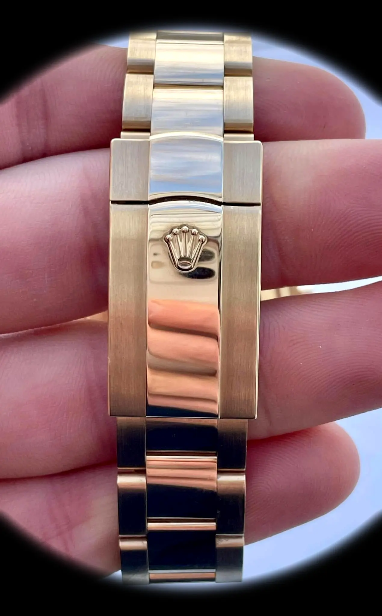 Sky-Dweller 336938 1:1 Super Clone Zifferblatt in intensivweiß — Lünette-Makro