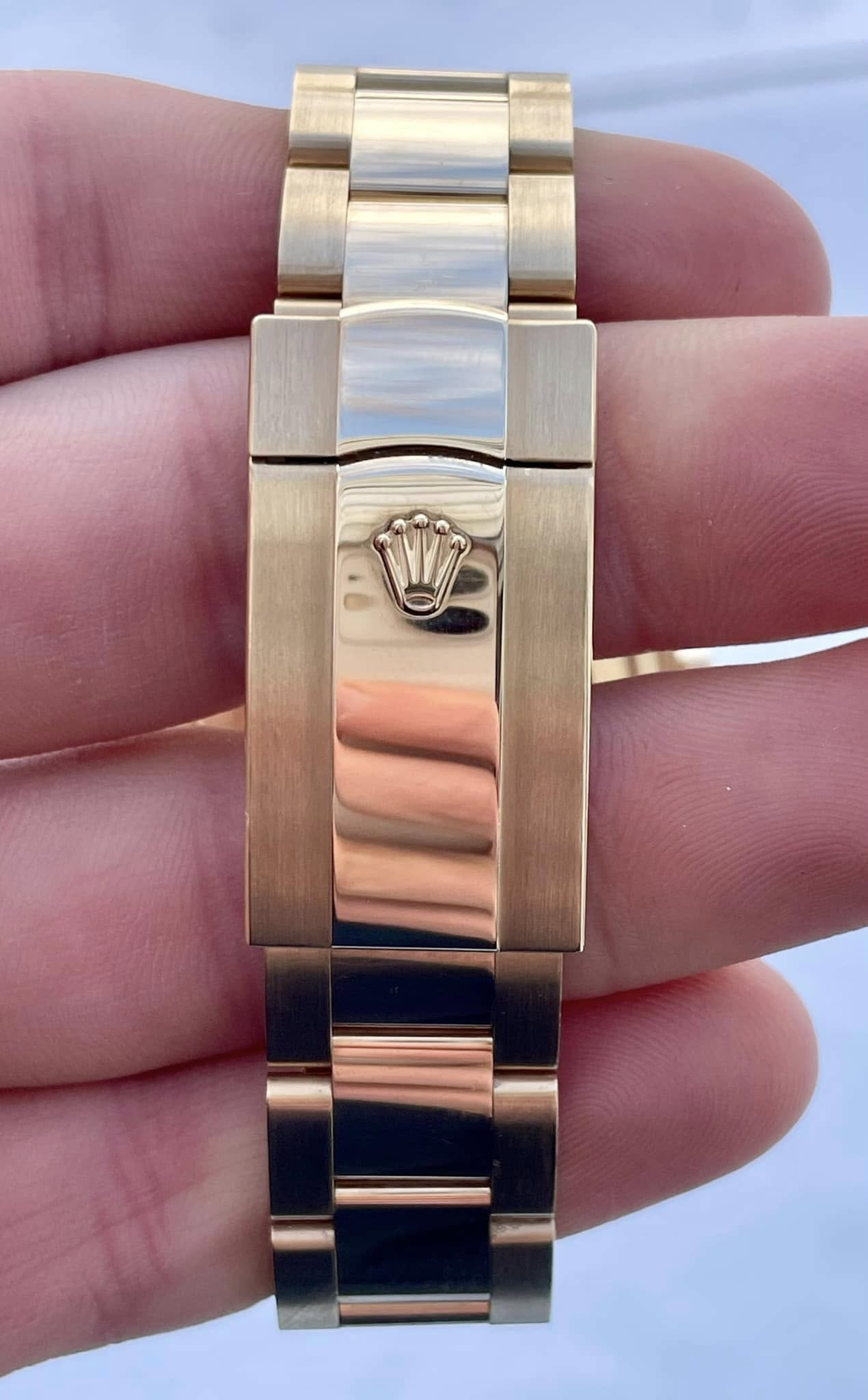 Sky-Dweller 336938 Nachbau Zifferblatt in intensivweiß — Lünette-Makro