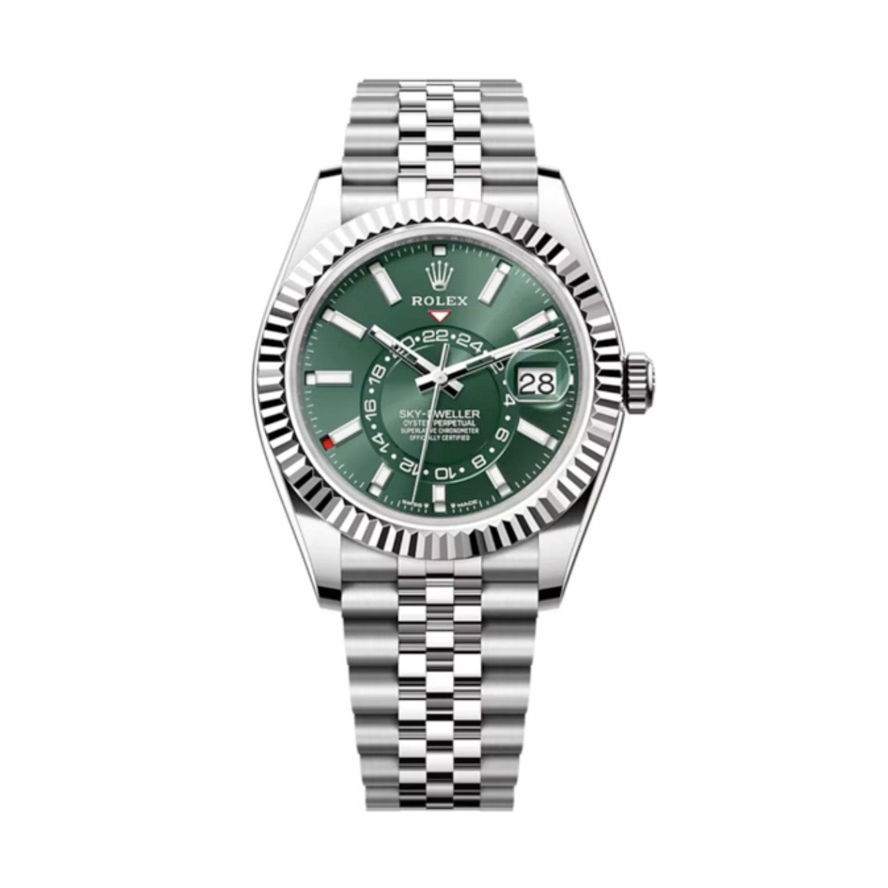 Rolex Sky-Dweller 42mm Mintgrün Zifferblatt Jubilee Ref. 336934