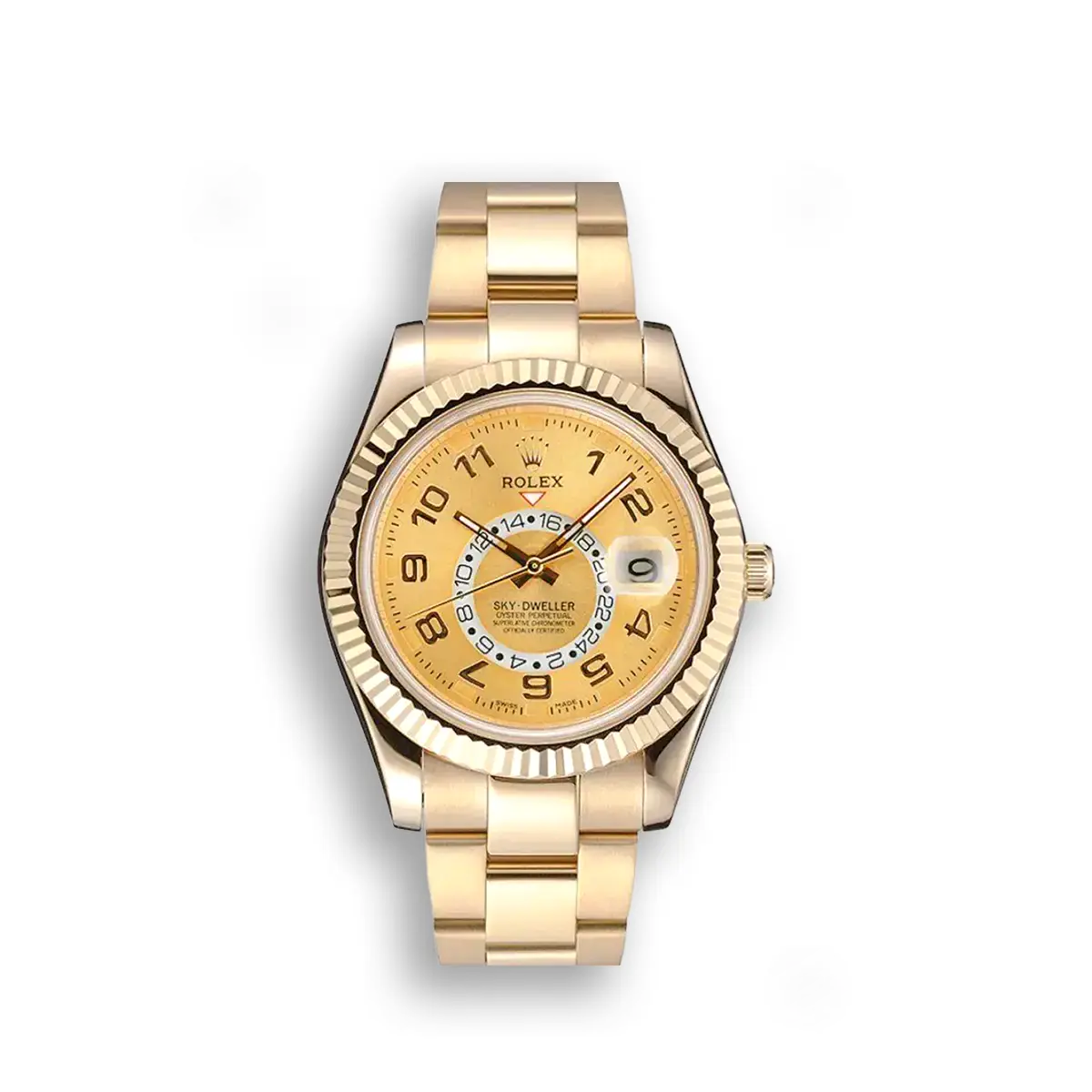 Rolex Sky-Dweller 80243 Gold Zifferblatt 41mm