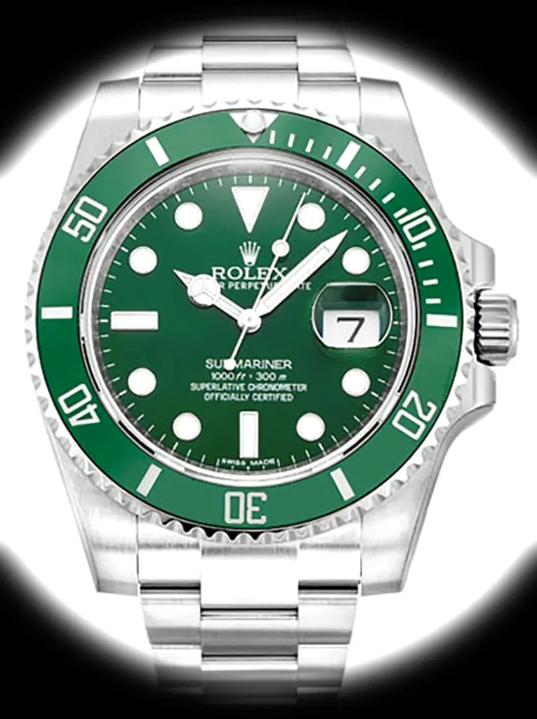 Rolex Submariner 116610LV 40mm Hulk Grünes Zifferblatt