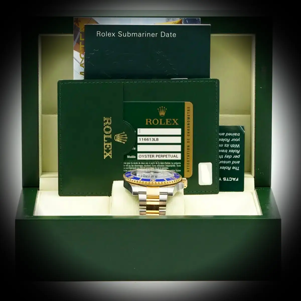 Rolex Submariner 116613LB Schweizer Klon — Armband-Detail