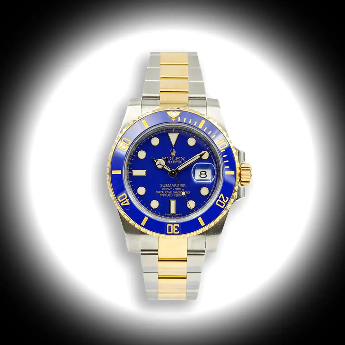 Rolex Submariner 116613LB 40mm Blaues Zifferblatt Bluesy Bicolor