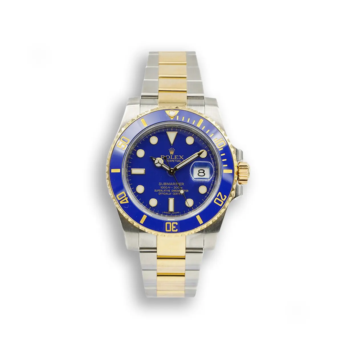 Rolex Submariner 116613LB 40mm Blaues Zifferblatt Bluesy Bicolor