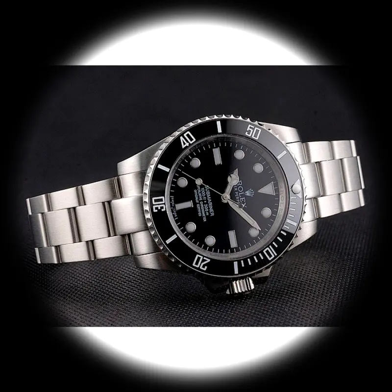 Rolex Submariner PR00001 Schweizer Replica Zifferblatt in schwarz — Gehäusebodendetail