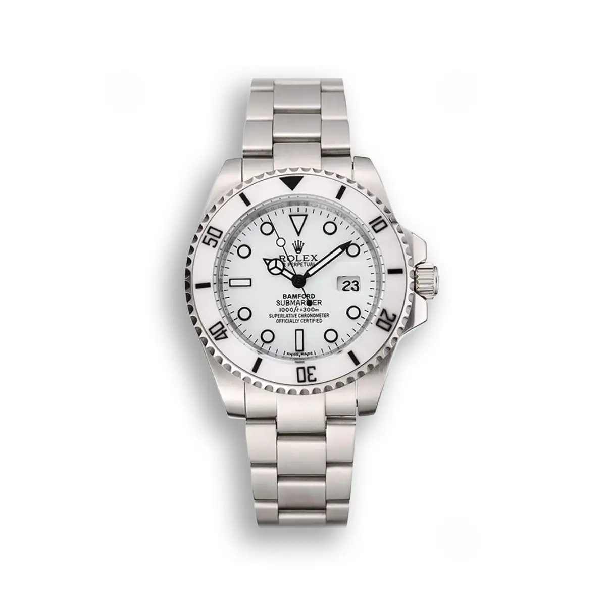 Rolex Submariner 40mm Weißes Zifferblatt Individual Style