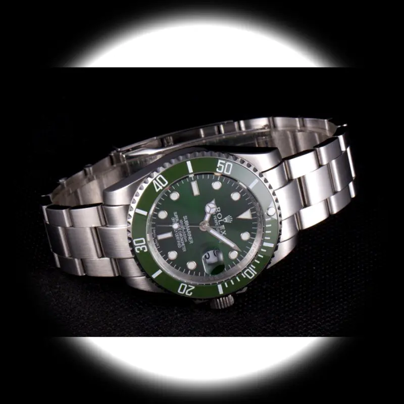 Rolex Submariner Mechanism-SRL51 Schweizer Klon Zifferblatt in grün — Gehäusebodendetail