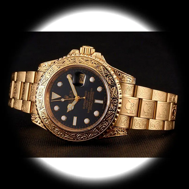 Submariner 1454071 Superclone Zifferblatt in schwarz — Gehäusebodendetail