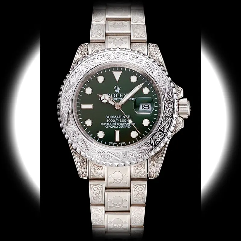 Submariner 1454080 Schweizer Replica 41mm — Zifferblatt-Nahaufnahme