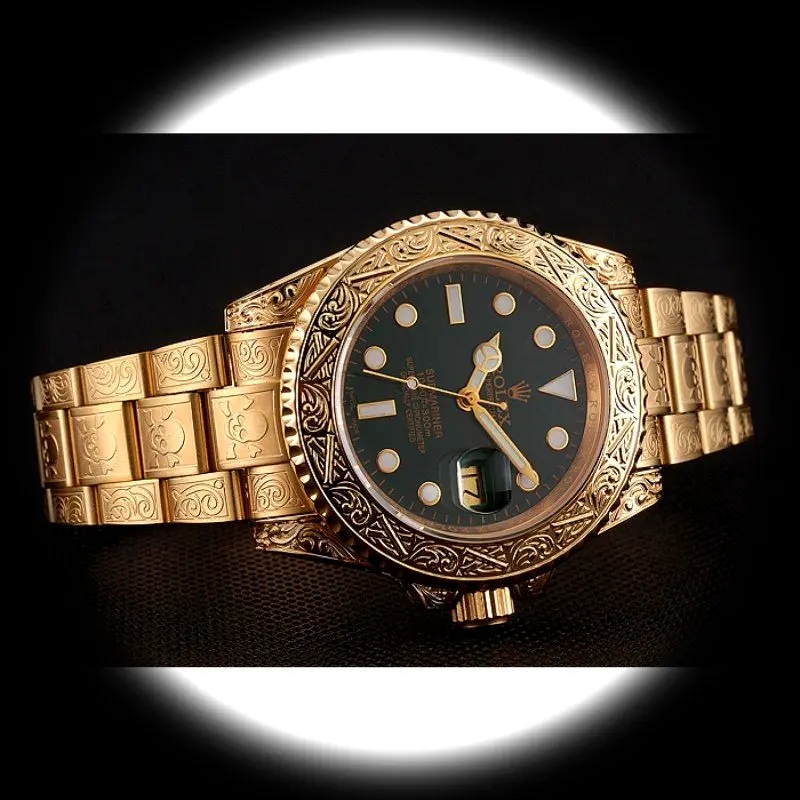 Submariner 1454088 Schweizer Replica Zifferblatt in schwarz — Gehäusebodendetail