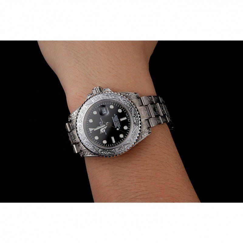 Submariner 1454093 Klon Zifferblatt in schwarz — Schrägansicht