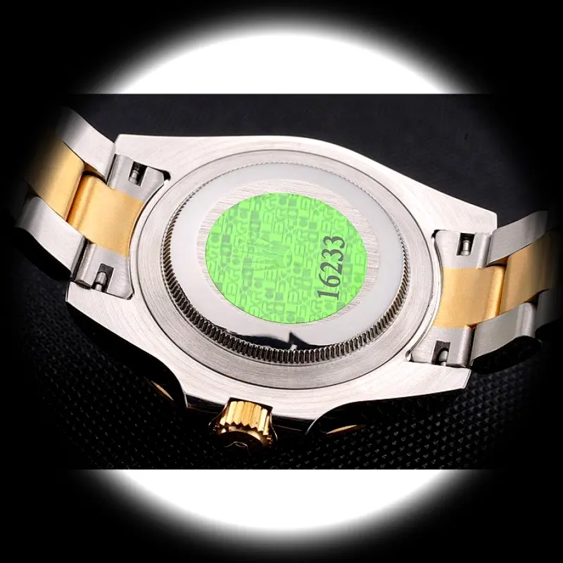 Rolex Submariner PR16233BG 1:1 Super Clone Zifferblatt in schwarz — Lünette-Makro