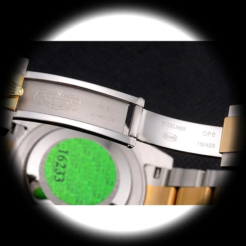 Rolex Submariner PR16233BG Super Clone — Leuchtmasse-Aufnahme