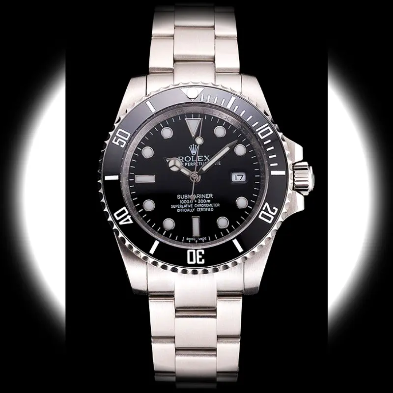 Rolex Submariner PR16233P Schweizer Replica 41mm — Zifferblatt-Nahaufnahme