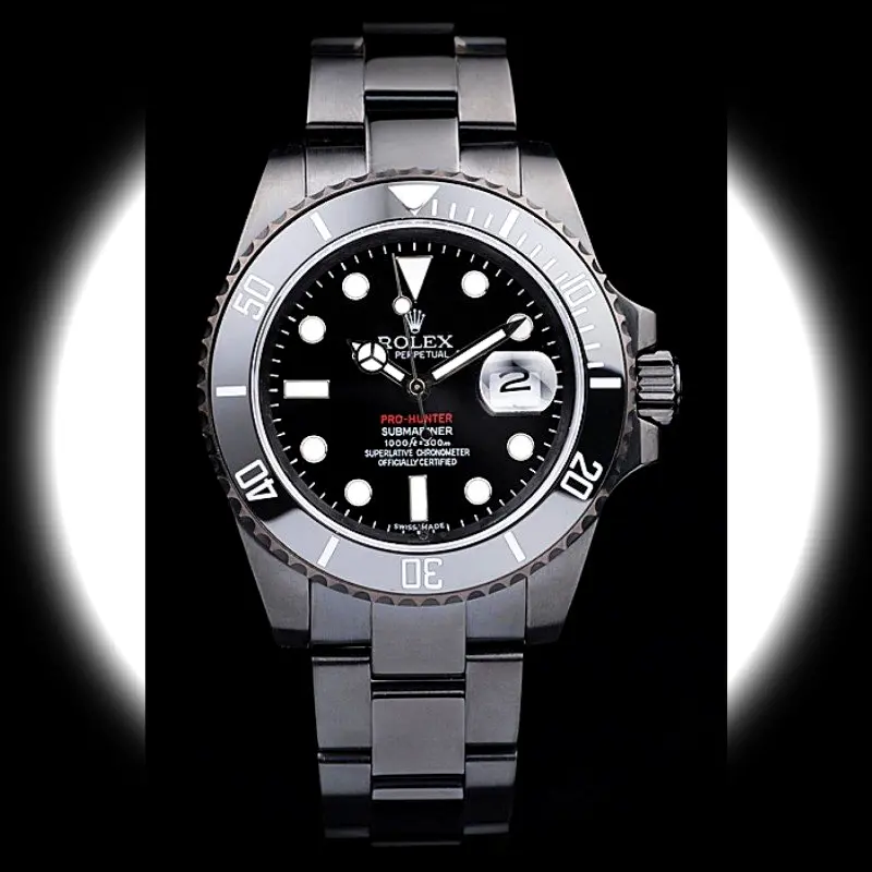 Rolex Submariner PRHUNTERPRO Schweizer Klon 41mm — Zifferblatt-Nahaufnahme