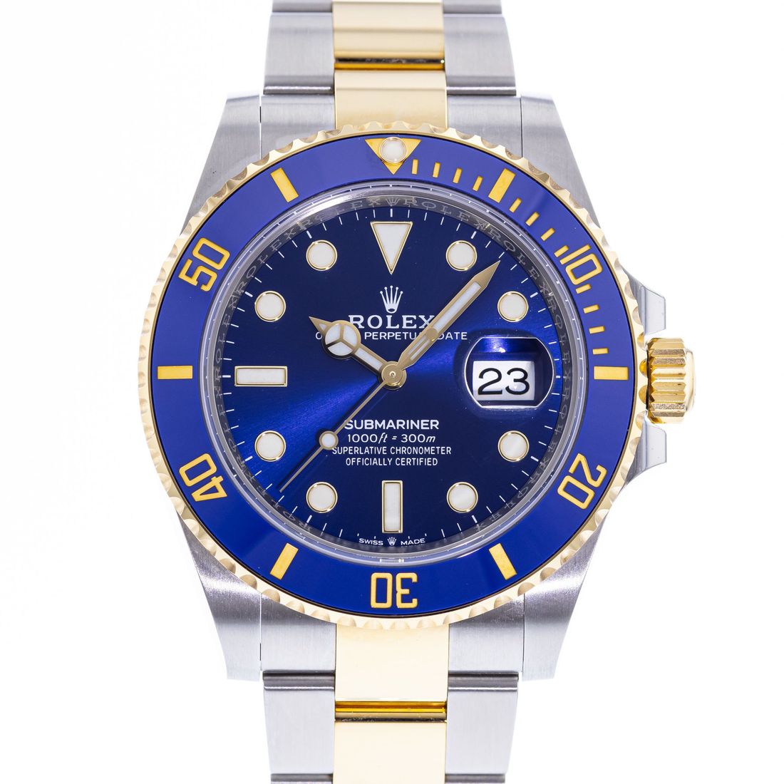 Rolex Submariner 126613LB Bluesy 1:1 Replica 41mm — Zifferblatt-Nahaufnahme