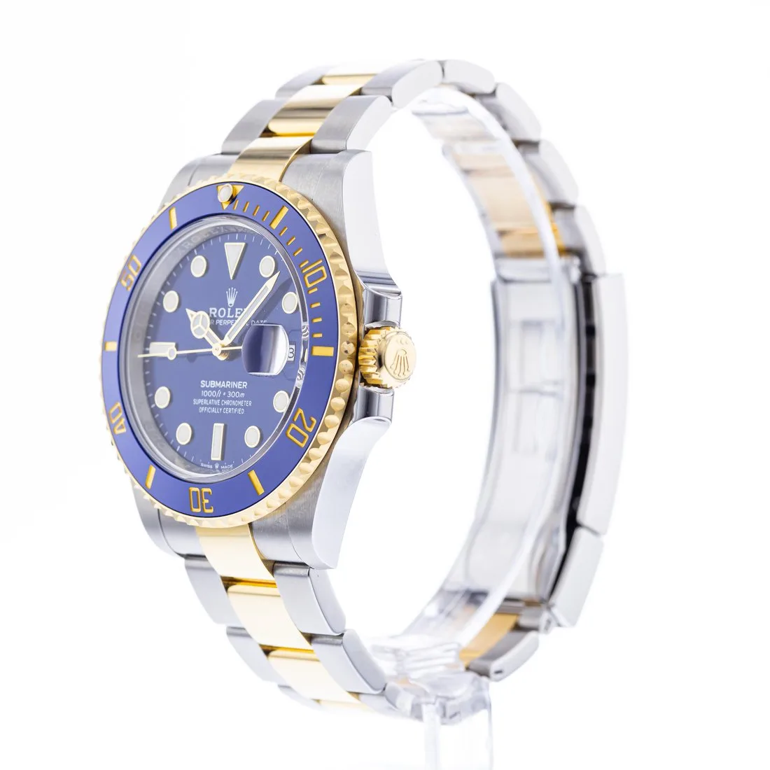 Rolex Submariner Hommage 126613LB Bluesy, Gehäuseboden mit graviertem Rolex-Logo