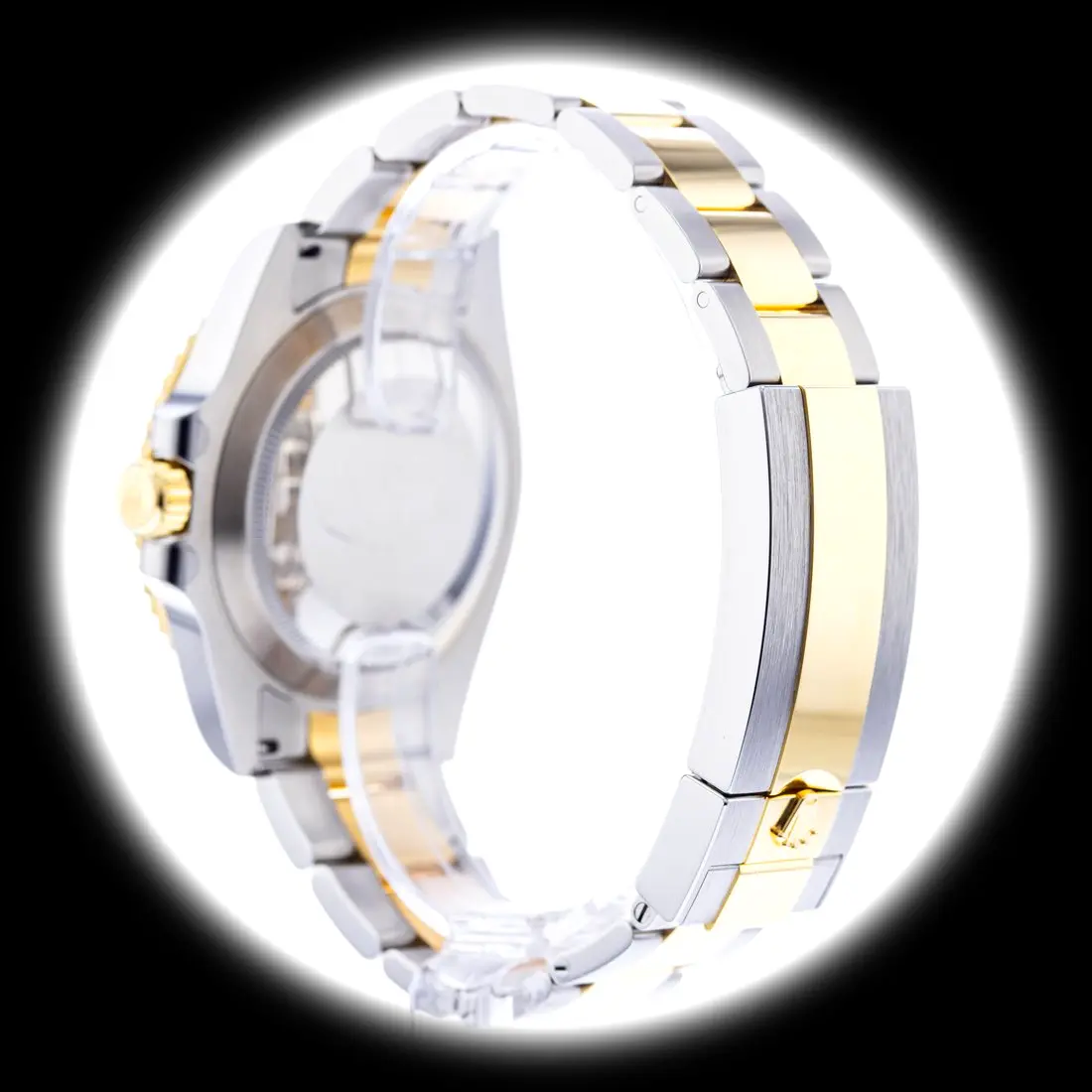 Rolex Submariner 126613LB Schweizer Replica Zifferblatt in blau — Gehäusebodendetail