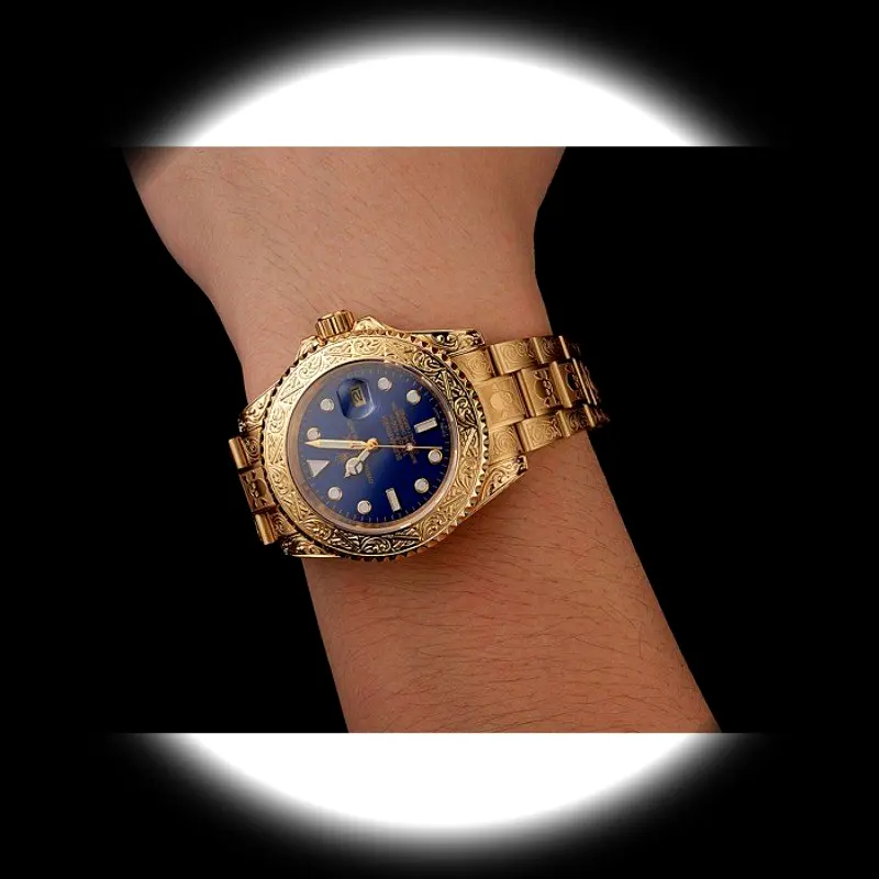 Rolex Submariner 1454089 Superclone Zifferblatt in blau — Schrägansicht