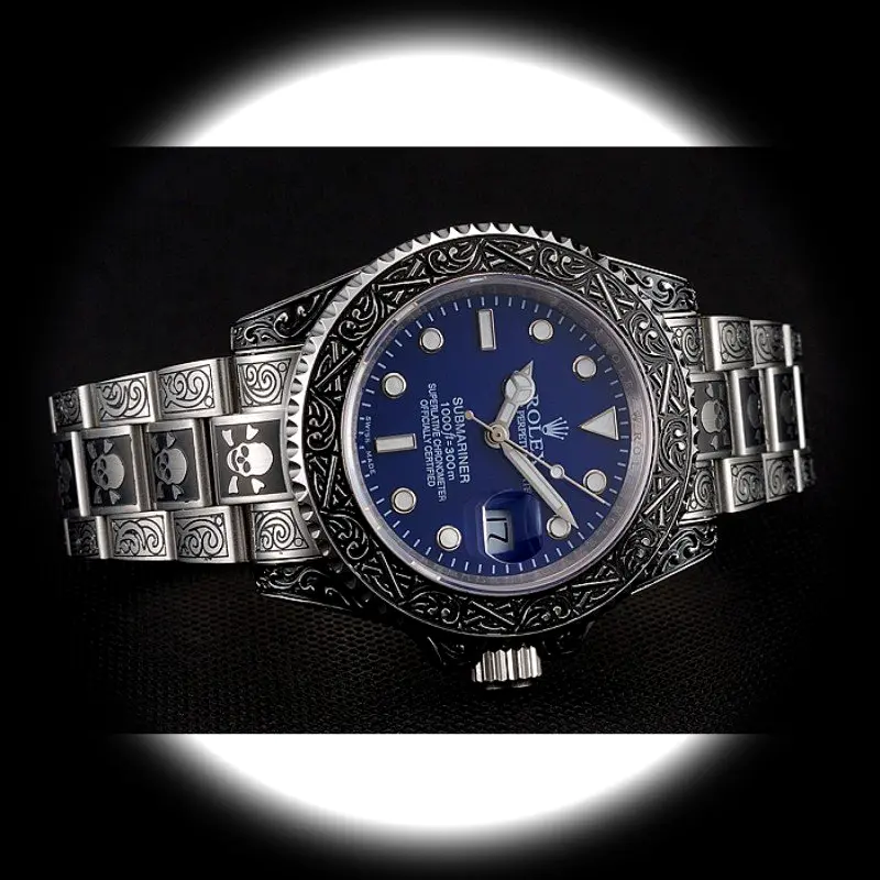 Submariner 1454091 1:1 Super Clone Zifferblatt in blau — Gehäusebodendetail