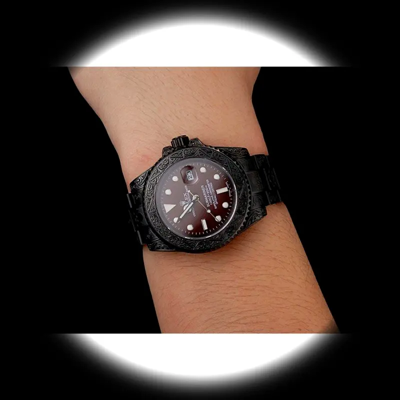 Submariner 1454075 Superclone Zifferblatt in braun — Schrägansicht