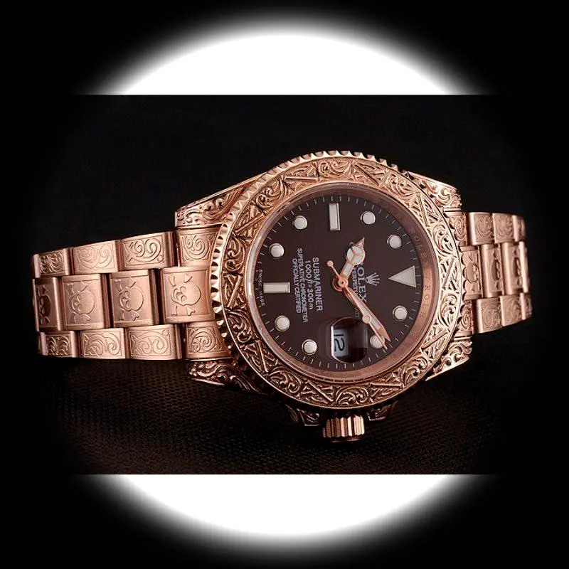 Rolex Submariner 1454087 1:1 Super Clone Zifferblatt in braun — Gehäusebodendetail