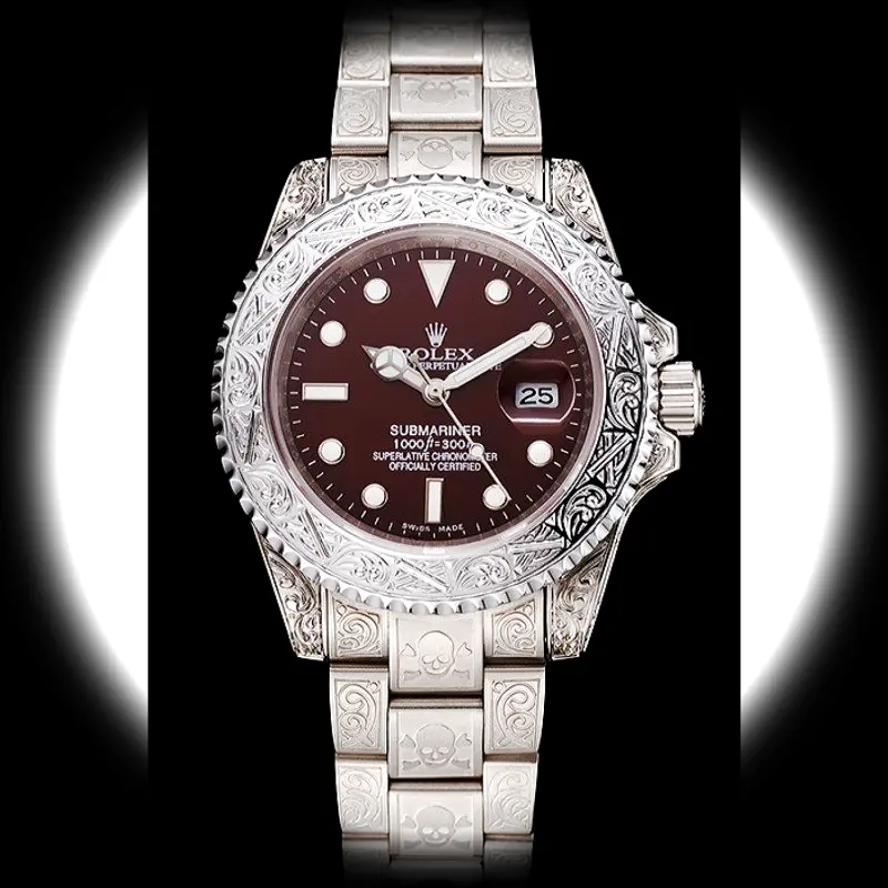 Rolex Submariner 1454092 Schweizer Klon 41mm — Zifferblatt-Nahaufnahme