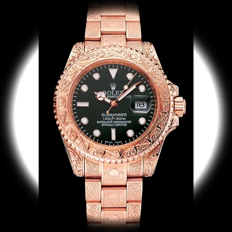 Rolex Submariner 1454074 Schweizer Klon 41mm — Zifferblatt-Nahaufnahme