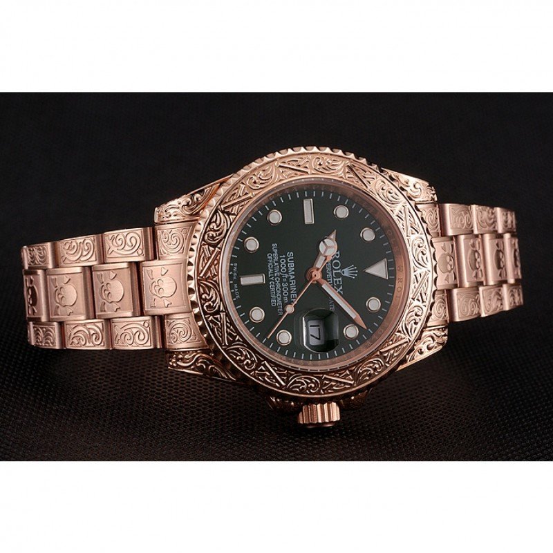 Rolex Submariner 1454074 Super Clone Replica Zifferblatt in grün — Gehäusebodendetail