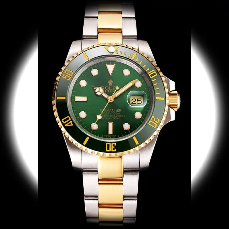 Rolex Submariner PR16233GRG Schweizer Klon 41mm — Zifferblatt-Nahaufnahme